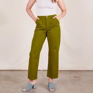 Big Bud Press Work Pants in Olive Green
